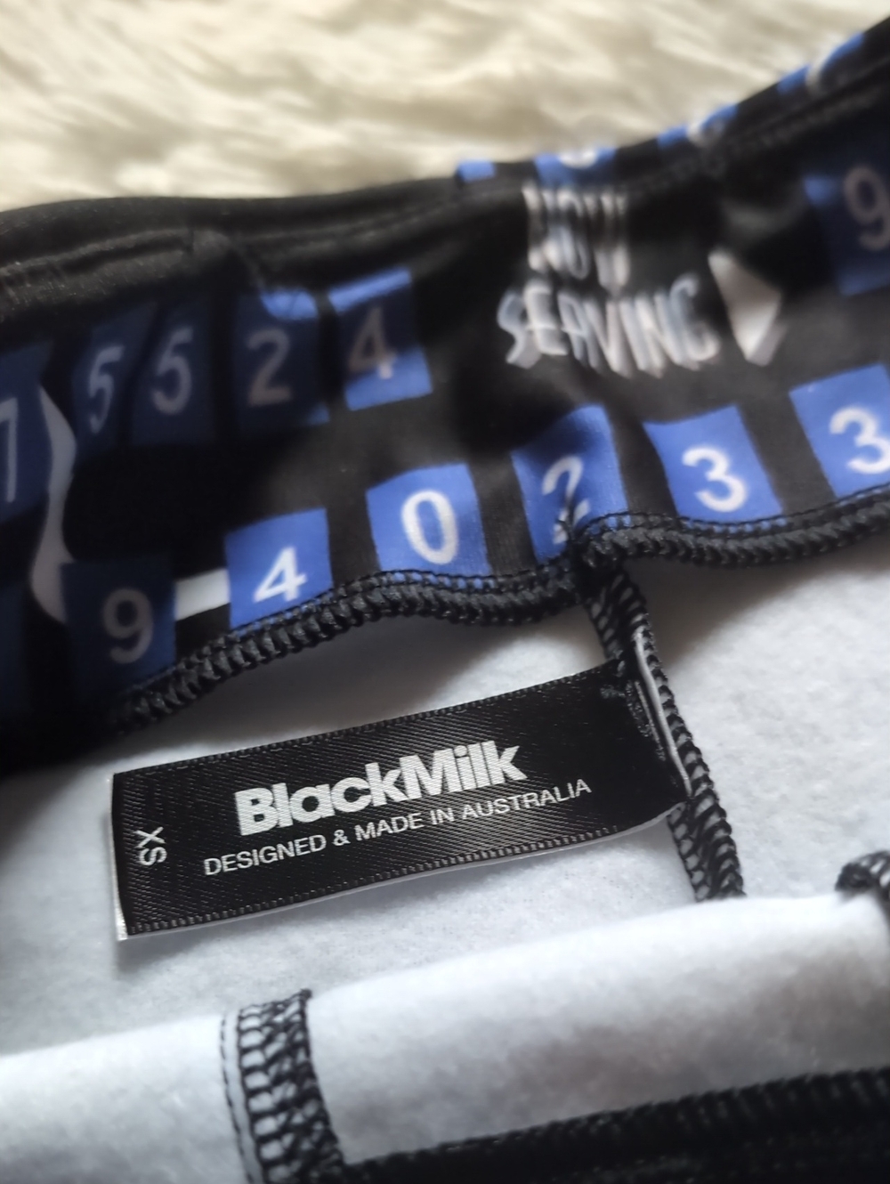 Blackmilk Beetlejuice Now Serving Ticket Number High Waist Straight Leg Pant XS - Picture 10 of 14